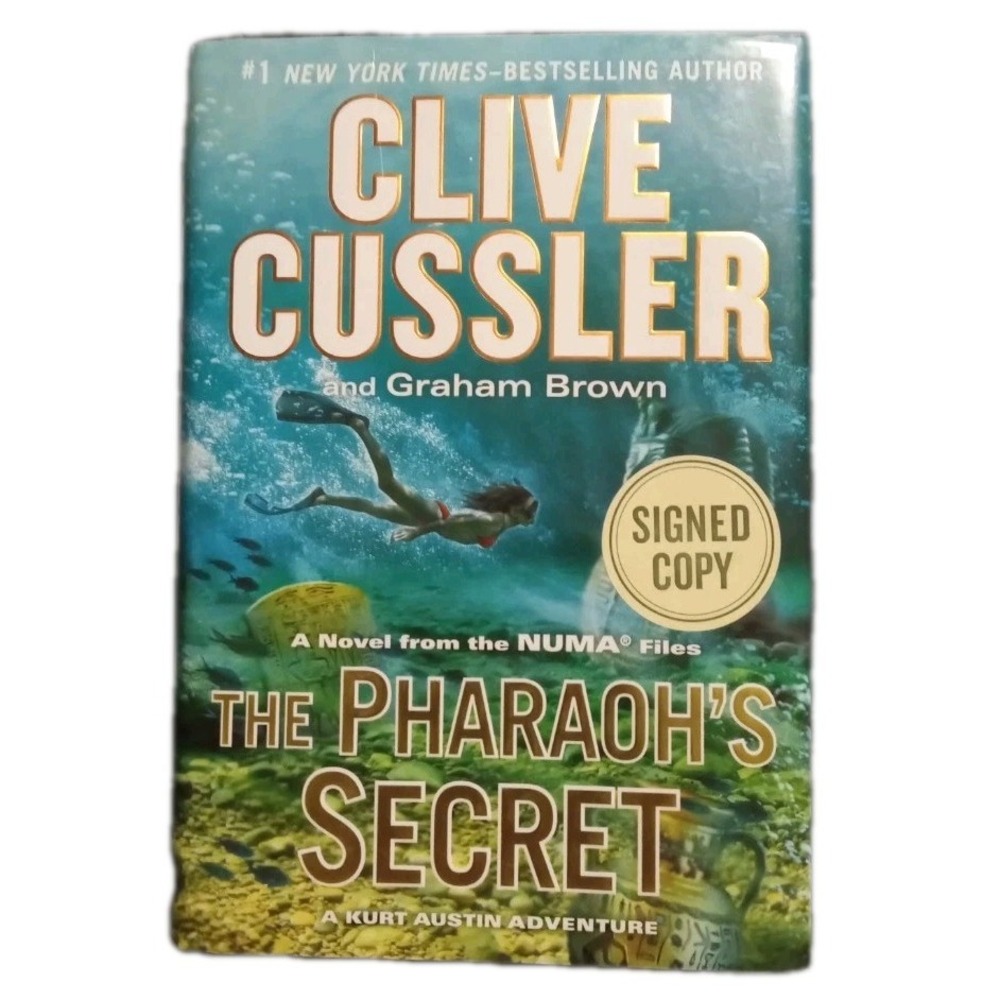 The Pharaoh's Secret [The NUMA Files] Clive Cussler SIGNED 1st Edition Hardcover